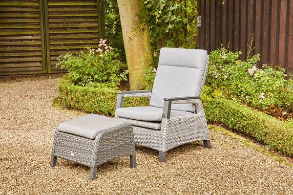 SIENA GARDEN Solea Dining Sessel, Anthrazit/blau, Alu/Gardino®-Geflecht, 71 X 84 X 98cm, Inkl. Fußhocker, Stufenlos Verstellbar 1 SIENA GARDEN Solea Dining Sessel, Anthrazit/blau, Alu/Gardino®-Geflecht, 71 X 84 X 98cm, Inkl. Fußhocker, Stufenlos Verstellbar