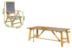 OUTFLEXX Esstischgarnitur, Natur/grau, FSC-Akazienholz/Textilene, 220x100 Cm, 8 Multipositionssessel, Geölt -Gartenmöbel 23881 05.jpg