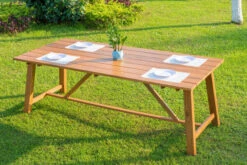 OUTFLEXX Esstischgarnitur, Natur/grau, FSC-Akazienholz/Textilene, 220x100 Cm, 8 Multipositionssessel, Geölt -Gartenmöbel 23881 08.jpg