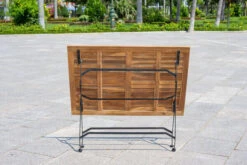 OUTFLEXX Sitzgruppe, Natur/schwarz, Stahl/FSC-Akazienholz, 120x80 Cm, 4 Klappstühle, Pulverbeschichtet, Verzinkt, Mit Armlehnen -Gartenmöbel 23883 09.jpg