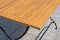 OUTFLEXX Sitzgruppe, Natur/schwarz, Stahl/FSC-Akazienholz, 120x80 Cm, 4 Klappstühle, Pulverbeschichtet, Verzinkt, Mit Armlehnen -Gartenmöbel 23883 10.jpg