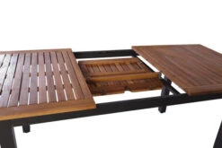 VILLANA Esstischgarnitur, Anthrazit/grau, Alu/ FSC-Akazienholz, Ausziehtisch 150/200 Cm, 8 Stapelstühle -Gartenmöbel 23911 10.jpg