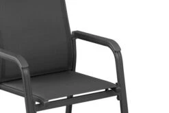 KETTLER Cubic/Basic Plus Esstischgarnitur, Anthrazit, Alu/HPL/Textilene, 140/210x70 Cm, 4 Stapelsessel -Gartenmöbel 28832 06.jpg