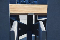 OUTFLEXX Belgium/Malaga Set, Anthrazit/flanelle, Recycled Teak/Alu/Sunbrella, 220x100cm, 6 Sessel, Rustikal Gebürstet, Verstellbare Rückenlehne -Gartenmöbel 28884 09.JPG