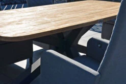 OUTFLEXX Belgium/Malaga Set, Anthrazit/flanelle, Recycled Teak/Alu/Sunbrella, 220x100cm, 6 Sessel, Rustikal Gebürstet, Verstellbare Rückenlehne -Gartenmöbel 28884 15.JPG