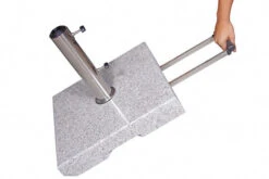 DOPPLER Trolley Granitsockel, Edelstahl/Granit, 50 Kg, Für Schirmstöcke Von 32-60 Mm -Gartenmöbel 2 12376 2.jpg