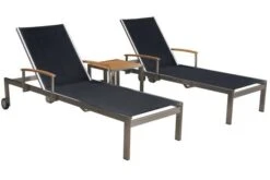 OUTFLEXX Rollliege, Schwarz, Edelstahl/Textilene, Mit Gasfeder, 195,5x74x35cm -Gartenmöbel 2 13503.jpg