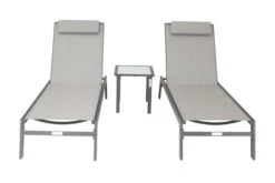 VILLANA 2er-Set Sonnenliegen, Anthrazit/grau, Alu/Textil, 198x66x32cm, Mit Beistelltisch 45x45cm 18 VILLANA 2er-Set Sonnenliegen, Anthrazit/grau, Alu/Textil, 198x66x32cm, Mit Beistelltisch 45x45cm -Gartenmöbel 2 13885.jpg