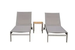 OUTFLEXX 2er-Set Rollliege, Taupe, Edelstahl/Teak, 212x71x36cm, Mit Beistelltisch 45x45cm -Gartenmöbel 2 14171.jpg
