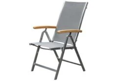 OUTFLEXX Esstischgarnitur, Edelstahl / FSC-Teak, Tisch 200 X 100 Cm, 6 Multipositionssessel, Taupe -Gartenmöbel 2 17306.jpg