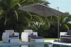 OUTFLEXX Ampelschirm, Anthrazit, Pulverbesch. Aluminium, 250x250cm, Inkl. Plattenständer -Gartenmöbel 2 18354.jpg