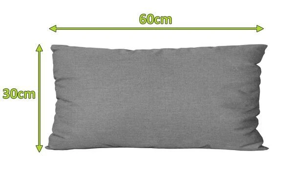 OUTFLEXX Deko-/Rückenkissen, Flanelle, Sunbrella, 30 X 60 Cm, Mit Reißverschluss 2 OUTFLEXX Deko-/Rückenkissen, Flanelle, Sunbrella, 30 X 60 Cm, Mit Reißverschluss – Bild 2
