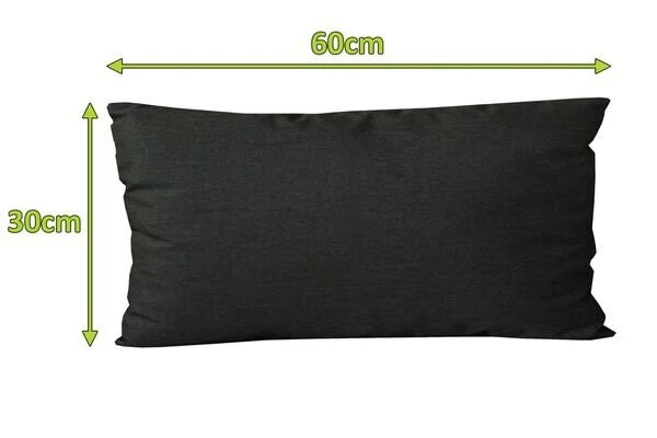 OUTFLEXX Rückenkissen, Sooty, Sunbrella, 30 X 60 Cm, Mit Reißverschluss 2 OUTFLEXX Rückenkissen, Sooty, Sunbrella, 30 X 60 Cm, Mit Reißverschluss – Bild 2