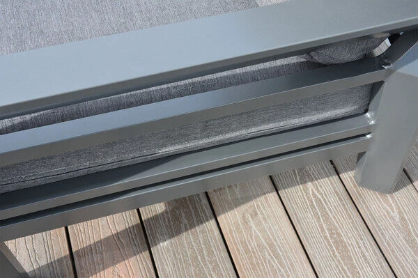 OUTFLEXX 2-Sitzer Sofa, Anthrazit, Olefin/Alu 2 OUTFLEXX 2-Sitzer Sofa, Anthrazit, Olefin/Alu – Bild 2