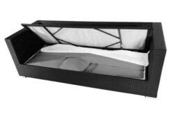 OUTFLEXX Dreisitzer-Sofa, Schwarz, Polyrattan, 210x85x70cm, Inkl. Polster + Wasserfeste Kissenbox -Gartenmöbel 2 2392 1 BOX.jpg