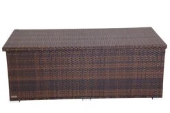 OUTFLEXX Kissenbox, Braun Marmoriert, Polyrattan, 204x94x75cm -Gartenmöbel 3342 02.jpg