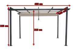 LECO Pergola, Aluminium / Textil, 400x300x225cm -Gartenmöbel 3 10461.jpg