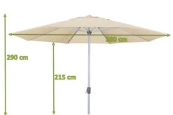 DOPPLER Active Mittelstockschirm, Natur, Aluminium/Textil, Ø 380 Cm, Mit Kurbel -Gartenmöbel 3 12354 1.jpg