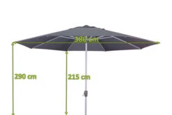 DOPPLER Active Mittelstockschirm, Anthrazit, Aluminium/Textil, Ø 380 Cm, Mit Kurbel -Gartenmöbel 3 12354 5.jpg