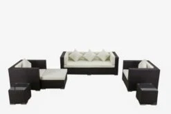 OUTFLEXX Loungemöbel-Set, Braun, Polyrattan, Für 6 Personen, Wasserfeste Kissenbox -Gartenmöbel 3 1303 BOX A.jpg