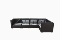 OUTFLEXX Ecklounge-Set Polyrattan, Braun, Für 5 Personen, Wasserfeste Kissenbox 7 OUTFLEXX Ecklounge-Set Polyrattan, Braun, Für 5 Personen, Wasserfeste Kissenbox -Gartenmöbel 3 1304 BOX A.jpg