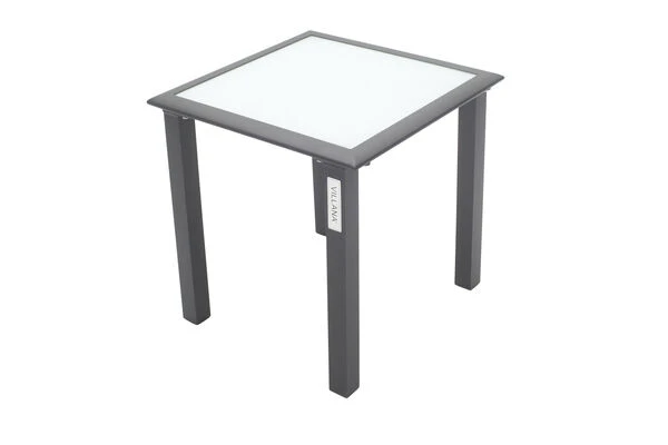 VILLANA 2er-Set Sonnenliegen, Anthrazit/grau, Alu/Textil, 198x66x32cm, Mit Beistelltisch 45x45cm 6 VILLANA 2er-Set Sonnenliegen, Anthrazit/grau, Alu/Textil, 198x66x32cm, Mit Beistelltisch 45x45cm – Bild 6