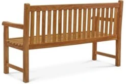 OUTFLEXX Ontario 3-Sitzer Gartenbank, Natur, Teakholz, 150x62x92cm, Fein Geschliffen -Gartenmöbel 3 18309.jpg