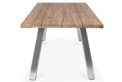 OUTFLEXX Esstisch, Edelstahl/recyceltes FSC®-Teak, 220x100cm, A-Gestell, Rustikal Gebürstet -Gartenmöbel 3 18321.jpg