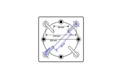 OUTFLEXX Adapterplatte Für Schirmständer Und Bodenanker, Anthrazit, Alu, 16x16x1,5cm, Lochabstand 64-113mm 8 OUTFLEXX Adapterplatte Für Schirmständer Und Bodenanker, Anthrazit, Alu, 16x16x1,5cm, Lochabstand 64-113mm -Gartenmöbel 3 18885.jpg