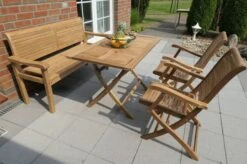 Ploß Zweisitzer Landhausbank York, Premium-Teak, Natur, 120x64x95 Cm -Gartenmöbel 3 18981.jpg