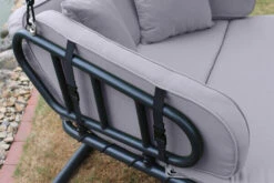 LECO Hollywoodliege, Anthrazit/lichtgrau, Stahl/Polyester, 264x185x195cm, 2 Pers, Inkl. Polster -Gartenmöbel 3 20111.jpg