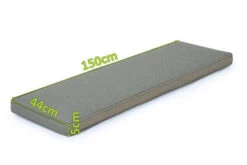 OUTFLEXX Bankauflage, Grau, Olefin, 150x40x5cm, Kissen Für Bank Ohne Armlehne 5 OUTFLEXX Bankauflage, Grau, Olefin, 150x40x5cm, Kissen Für Bank Ohne Armlehne -Gartenmöbel 3 20293.jpg