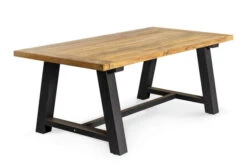 OUTFLEXX Belanda Esstisch, Dark Grey/natur, Alu/recycled FSC®-Teak, 200x100x76cm, Rustikal Gebürstet, A-Gestell -Gartenmöbel 3 20321.jpg