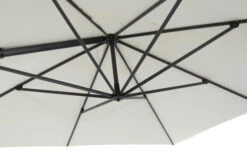 OUTFLEXX Ampelschirm, Anthrazit/creme, Alu/Polyester, 350x350cm, Inkl. Plattenständer -Gartenmöbel 3 20362.jpg