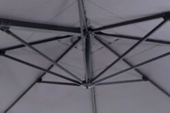 OUTFLEXX Ultimate L Ampelschirm, Anthrazit/grau, Alu/Spuncrylic®, 400x400cm, Inkl. Befüllbarem Schirmständer -Gartenmöbel 3 20365.jpg