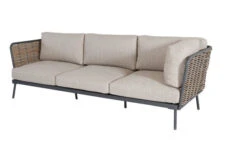 OUTFLEXX Ecklounge, Natural Brown, Polyrattan, 6 Personen, Inkl. Polster In Sandfarbe -Gartenmöbel 3 21022.jpg