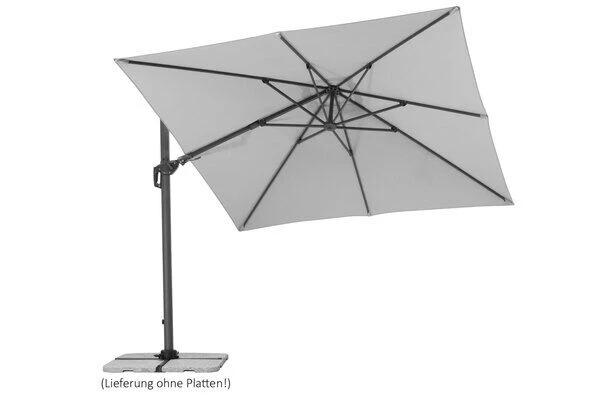 Schneider® SCHNEIDER Rhodos Twist Ampelschirm, Silbergrau, Quadratisch, 300 X 300 Cm 4 Schneider® SCHNEIDER Rhodos Twist Ampelschirm, Silbergrau, Quadratisch, 300 X 300 Cm – Bild 4