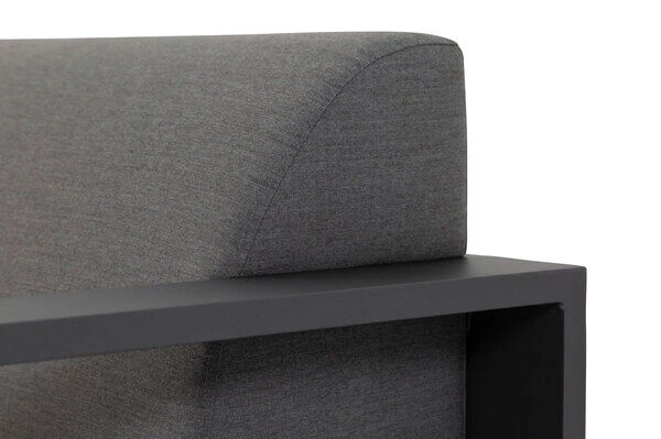 OUTFLEXX Loungeset, Flanelle, Alu/Sunbrella, Für 5 Personen, Höhenverstellbarer Loungetisch 3 OUTFLEXX Loungeset, Flanelle, Alu/Sunbrella, Für 5 Personen, Höhenverstellbarer Loungetisch – Bild 3