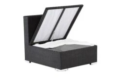 OUTFLEXX Mittelelement, Schwarz, Polyrattan, Inkl. Polster Und Kissen, Wasserfeste Kissenbox -Gartenmöbel 3 2392 5 BOX.jpg