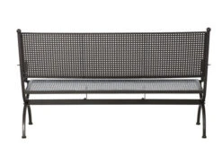 MBM Bank Romeo, Marone, Schmiedeeisen Verzinkt, Pulverbeschichtet, 3-Sitzer, 171x101x68 Cm -Gartenmöbel 4 10896.jpg