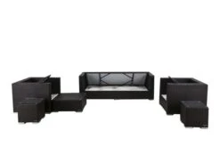 OUTFLEXX Loungemöbel-Set, Braun, Polyrattan, Für 6 Personen, Wasserfeste Kissenbox -Gartenmöbel 4 1303 BOX A.jpg