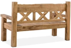 OUTFLEXX Gartenbank, Natur, Recyceltes FSC®-Teakholz, 160x73cm, Mit Rücken- Und Armlehnen, Rustikal Gebürstet -Gartenmöbel 4 15859.jpg