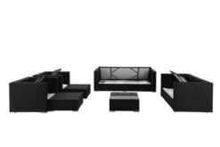 OUTFLEXX Loungemöbel-Set, Schwarz, Polyrattan, Für 9 Personen, Inkl. Kaffeetisch, Wasserfeste Kissenbox 10 OUTFLEXX Loungemöbel-Set, Schwarz, Polyrattan, Für 9 Personen, Inkl. Kaffeetisch, Wasserfeste Kissenbox -Gartenmöbel 4 1716 BOX B.jpg