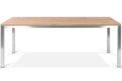 OUTFLEXX Esstischgarnitur, Edelstahl / FSC-Teak, Tisch 200 X 100 Cm, 6 Multipositionssessel, Taupe -Gartenmöbel 4 17306.jpg