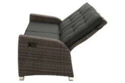 Ploß Rocking Comfort Dining / Lounge 2-Sitzer Sofa, Grau/braun-meliert, Polyrattan, 148x85x112 Cm, Verstellbar -Gartenmöbel 4 18206.jpg