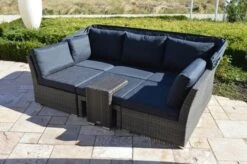 Ploß Rocking Loungeset, Grau/braun-meliert, Polyrattan, 5-6 Personen, Inkl. Sonnendach -Gartenmöbel 4 18220.jpg