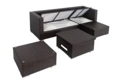 OUTFLEXX Loungemöbel-Set, Braun, Polyrattan, 5 Personen, Wasserfeste Kissenbox, Inkl. Loungetisch 21 OUTFLEXX Loungemöbel-Set, Braun, Polyrattan, 5 Personen, Wasserfeste Kissenbox, Inkl. Loungetisch -Gartenmöbel 4 18227 BOX D.jpg