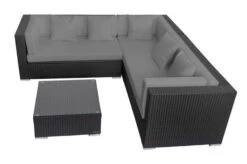 OUTFLEXX Loungemöbel-Set, Schwarz, Polyrattan, 6 Personen, Wasserfeste Kissenbox -Gartenmöbel 4 18229 BOX A.jpg