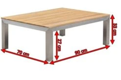 OUTFLEXX Beistelltisch, Silber/natur, Edelstahl/FSC-Teakholz, 90 X 70 X 33 Cm -Gartenmöbel 4 18293.jpg