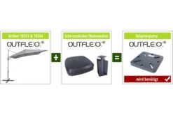 OUTFLEXX Ampelschirm, Anthrazit/creme, Pulverbesch. Aluminium, 250x250cm, Inkl. Plattenständer 13 OUTFLEXX Ampelschirm, Anthrazit/creme, Pulverbesch. Aluminium, 250x250cm, Inkl. Plattenständer -Gartenmöbel 4 18353.jpg